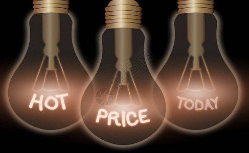 概念手写显示热价概念意思是买方或卖方可以为出售或购买的产品图片