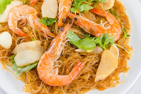 虾粉丝泰国菜图片