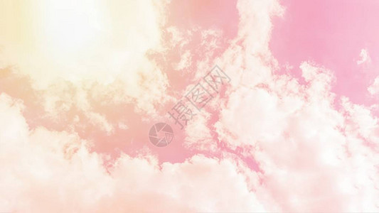 阳光橙色粉红色天空背景图片