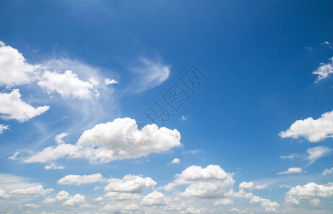 蓝天有云彩美好的背图片