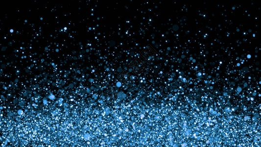 圣诞背景蓝色闪光3D黑色圆环上的三维图片
