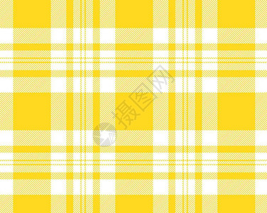白色和黄色的焦油塔格形图案苏格兰Woven图背景图片
