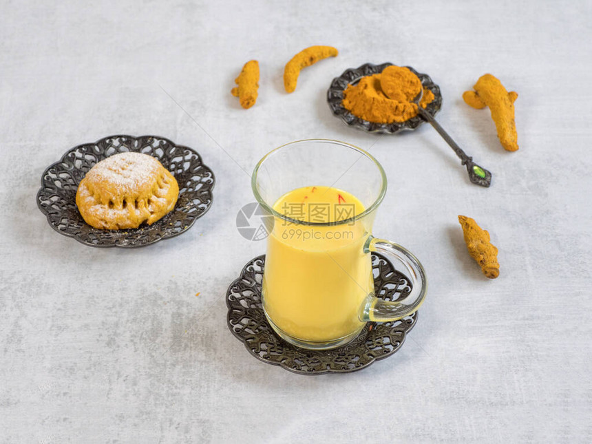 金奶传统的印度酸饮料治疗和许图片