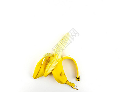白色背景的黄色香蕉文字位置图片