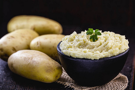 巴西被称为土豆泥的奶油糊或奶油糊图片
