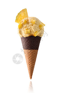 菠萝调味奶油冰淇淋图片