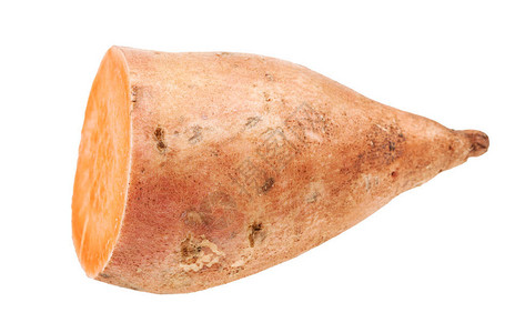 白底孤立的甜土豆Pipomoeabatasbata图片