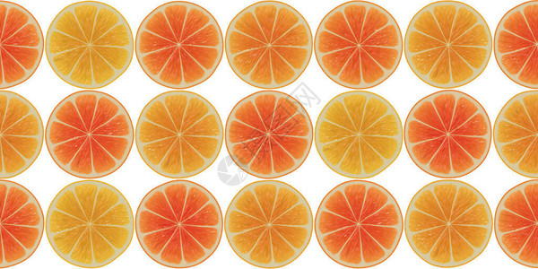 白色背景上的果味橙片图片