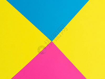 蓝色紫黄纸背景几何数字形状抽象的图片
