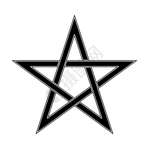 五角星符号的插图背景图片