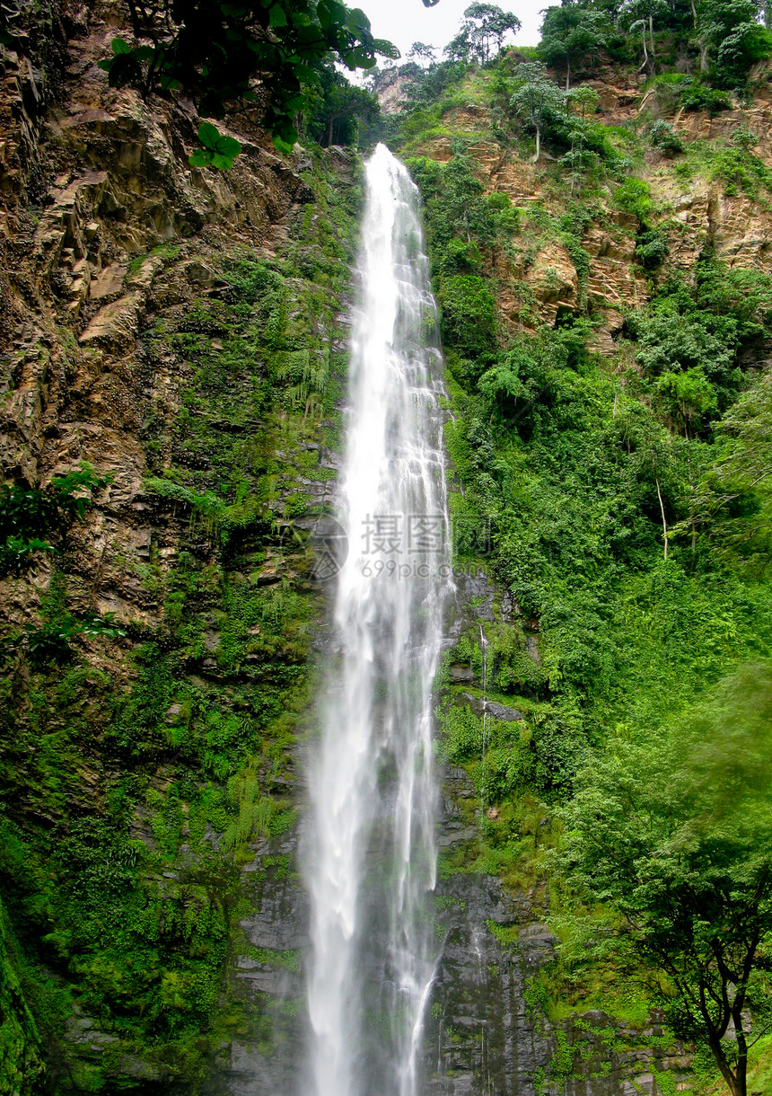 加纳Hohoe附近Wli瀑布下1600图片