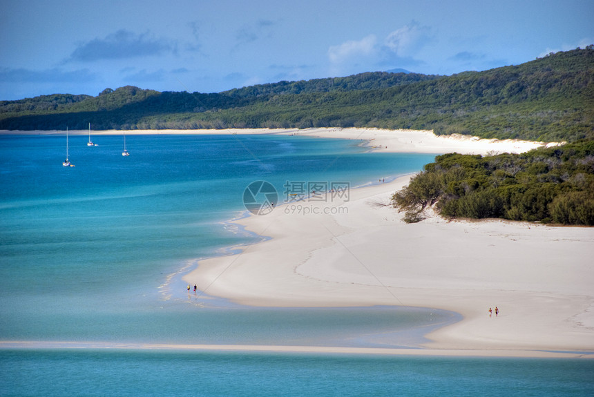 东澳大利亚Whitsunday群岛白海港滩地区概览EastAust图片