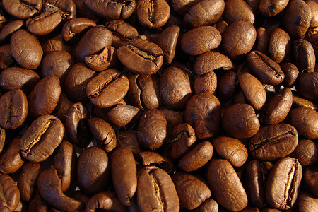许多咖啡豆的宏指令图片