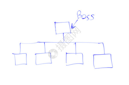 白板上的组织结构图草背景图片