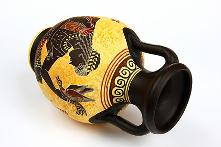 希腊语Amphora孤图片