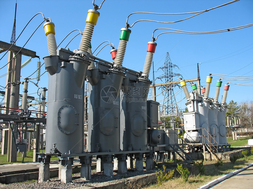 发电厂的工业高压转换器图片
