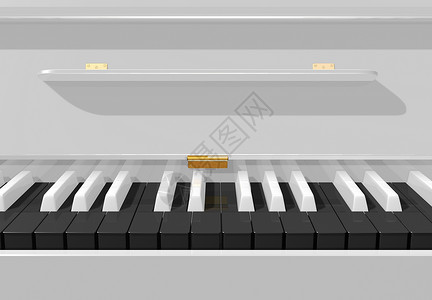 黑色钢琴键关闭图片