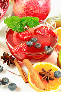 新鲜水果冬季水果茶图片