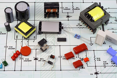 电子元器件及零配件电阻电容二极管变压器晶体管微电路等图片