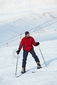 滑雪度假胜地斜坡图片