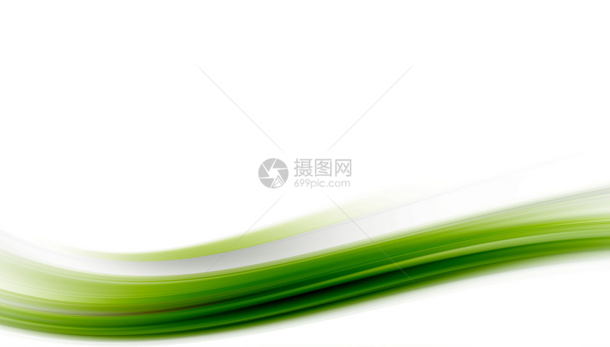 白色背景上的绿色波摘要和动图片