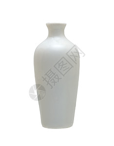 白色背景上的装饰瓷花瓶图片
