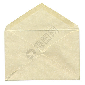 白色隔离的信件或小包信封图片