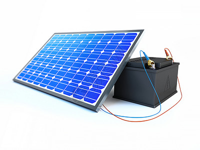 太阳能电池板用白色背图片