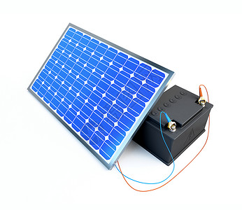 太阳能电池板用白色背图片