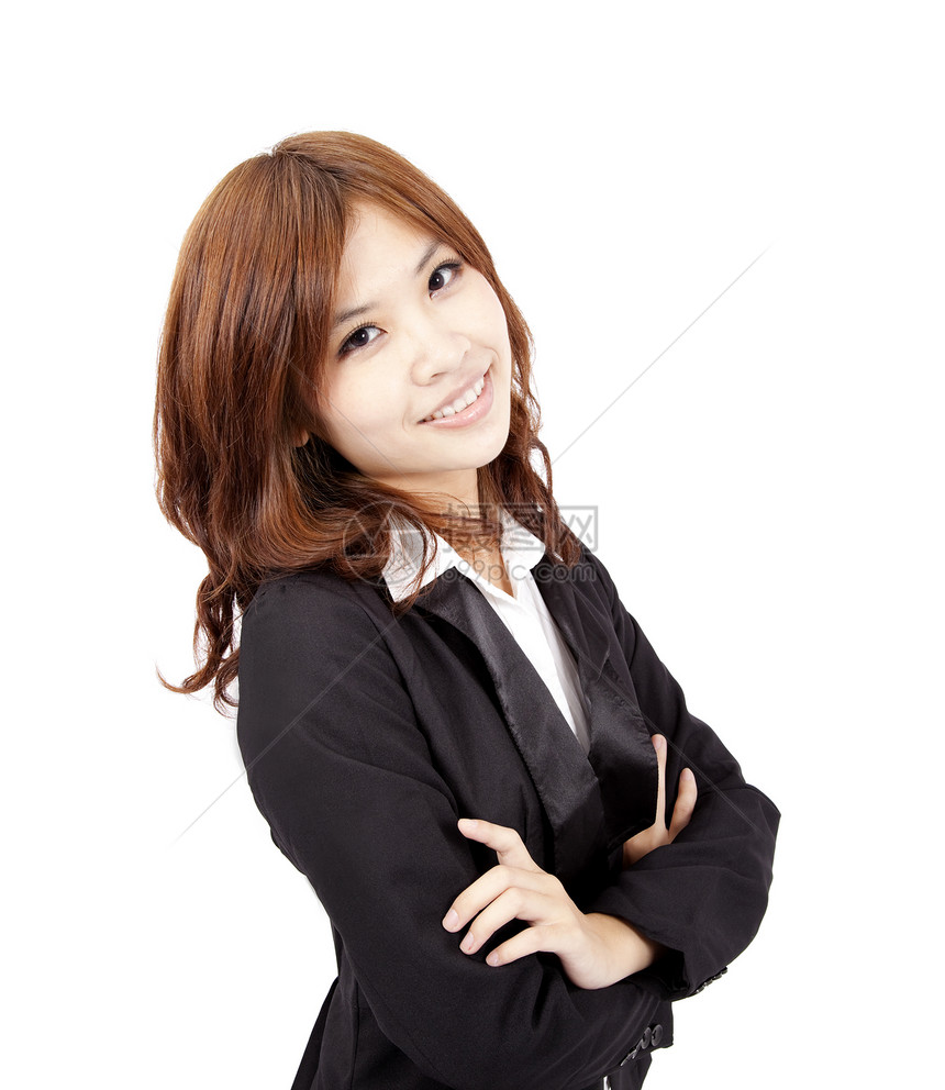 年轻漂亮的亚洲办公室小姐图片