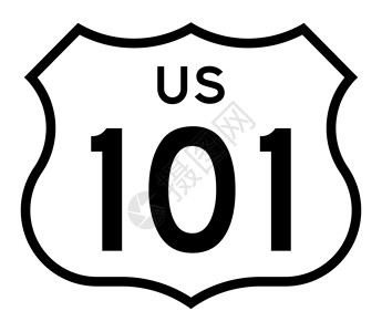 说明美国加利福尼亚州1012号公路的标志图片