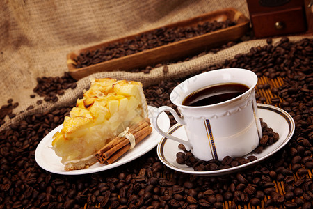 咖啡和其他特色菜背景图片