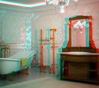 古典风格的浴室内部图片