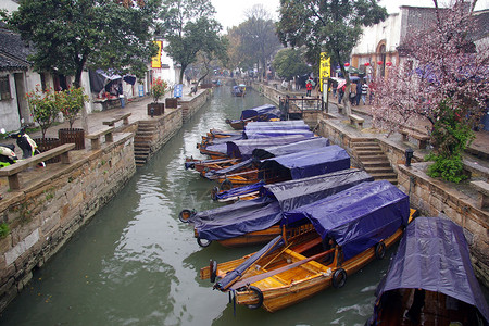 跻汾桥是六大水乡之一背景