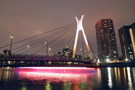 日本东京ChuoOhashi吊桥图片