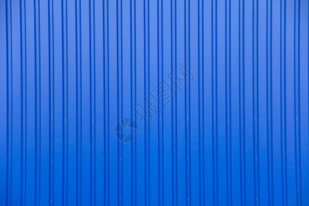 工业建筑的蓝色金属外墙图片
