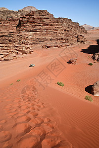 约旦WadiRum沙漠的S图片