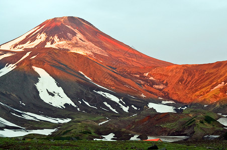 堪察加火山阿图片