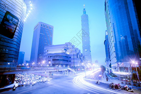 在台北夜市交通用于背图片