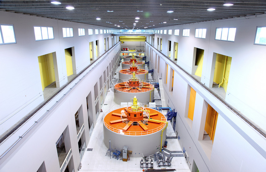 发电机在主发电站的电力生产方面共同工作单图片