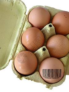 蛋盒里有6个新鲜鸡蛋其中图片