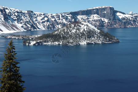 俄勒冈州南部克拉特湖图片