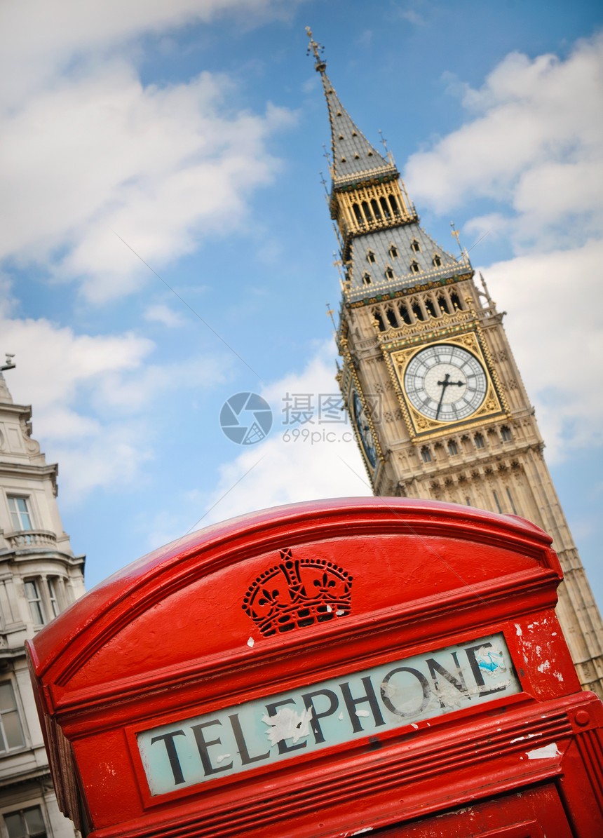 英国伦敦BigBen塔对大本塔的典图片