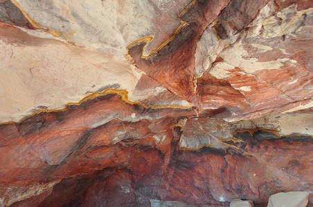 洞穴中的岩石纹理图片