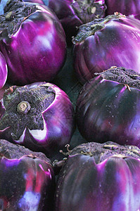 紫罗兰色茄子蔬菜健康的素食菜肴图片