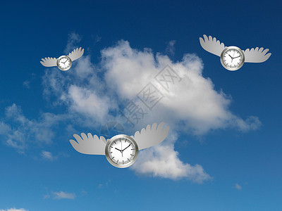 时间飞行的概念形象背景图片