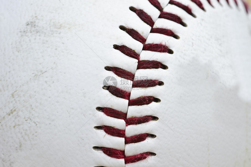 用过的棒球详细图象重点是缝针和图片