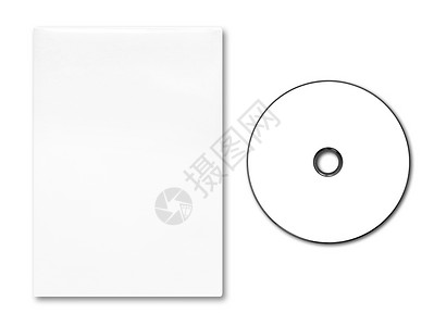白背景的空白DVD图片