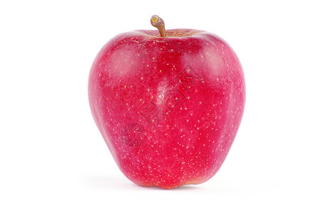 新鲜的苹果上白色孤立图片