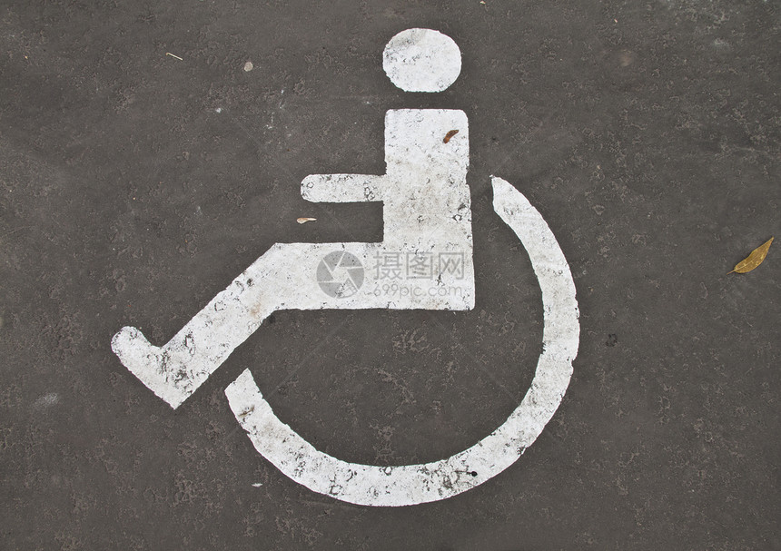 为残疾人保留的泊车空间残疾人图片